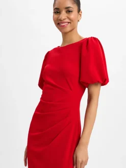 Swing Kleider*Damen Abendkleid rot uni