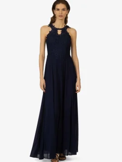 Kraimod Kleider*Damen Abendkleid marine uni