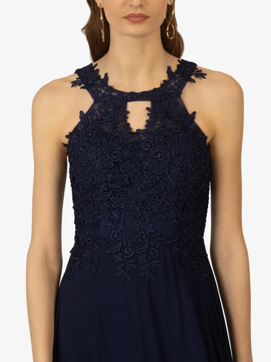 Kraimod Kleider*Damen Abendkleid marine uni