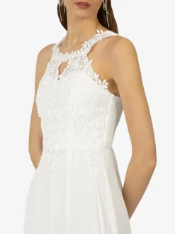 Kraimod Kleider*Damen Abendkleid weiß uni