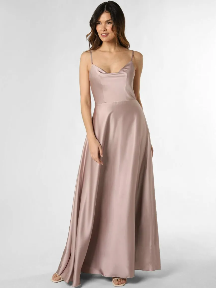 Laona Kleider*Damen Abendkleid taupe uni