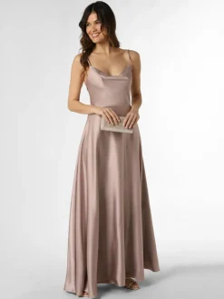Laona Kleider*Damen Abendkleid taupe uni