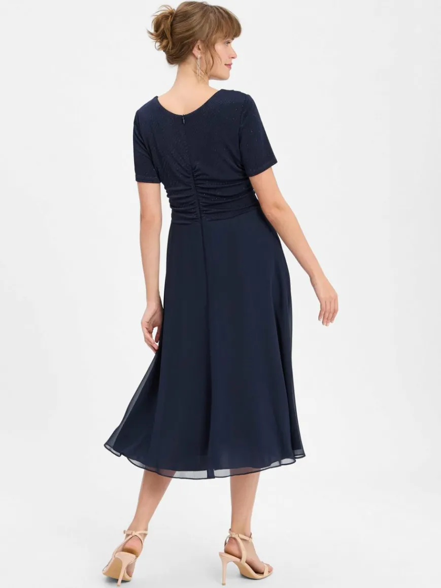 Vera Mont Kleider*Damen Abendkleid marine uni