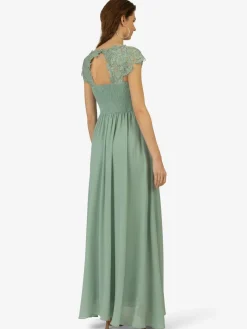 Kraimod Kleider*Damen Abendkleid grün uni
