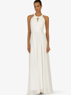 Kraimod Kleider*Damen Abendkleid weiß uni