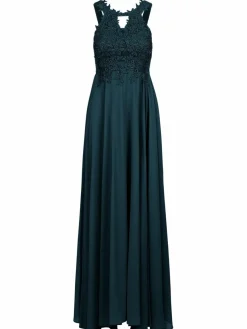 Kraimod Kleider*Damen Abendkleid petrol uni