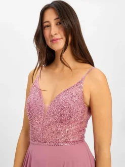 Hey Kyla Kleider*Damen Abendkleid rosenholz uni