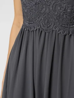 Laona Kleider*Damen Abendkleid grau blau uni