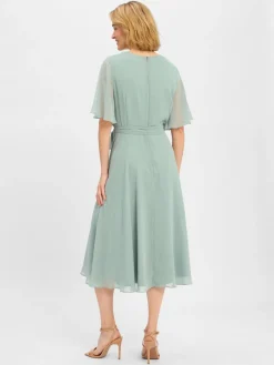 Swing Kleider*Damen Abendkleid lind uni