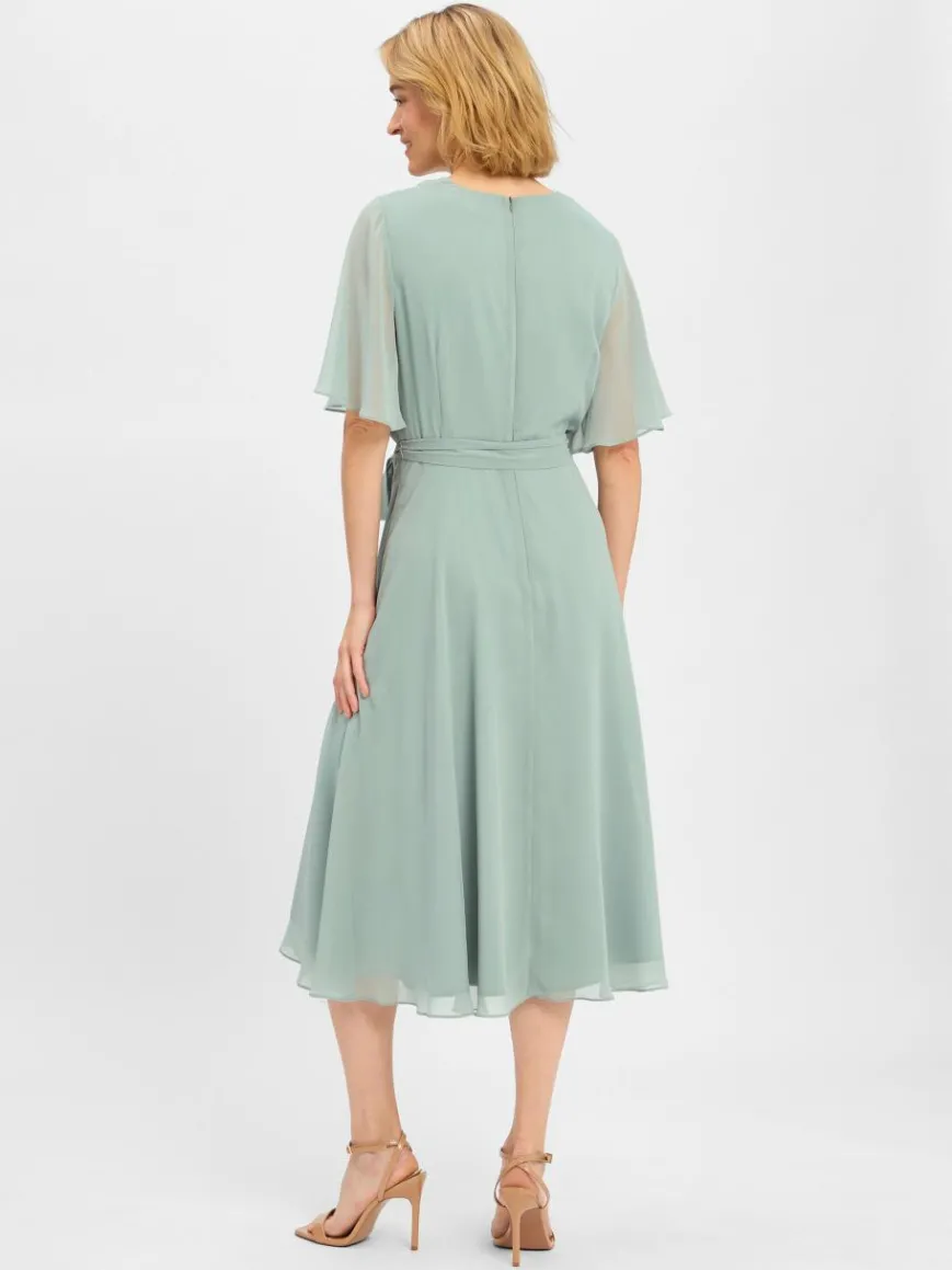 Swing Kleider*Damen Abendkleid lind uni