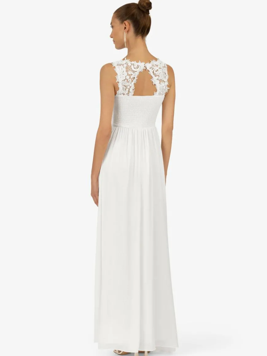 Kraimod Kleider*Damen Abendkleid weiß uni