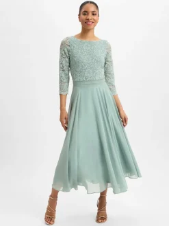 Swing Kleider*Damen Abendkleid mint uni