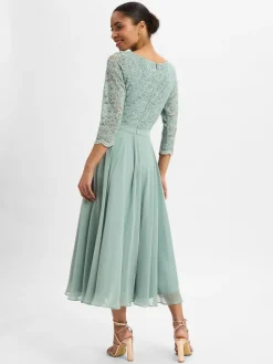 Swing Kleider*Damen Abendkleid mint uni