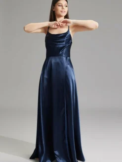 Hey Kyla Kleider*Damen Abendkleid marine uni