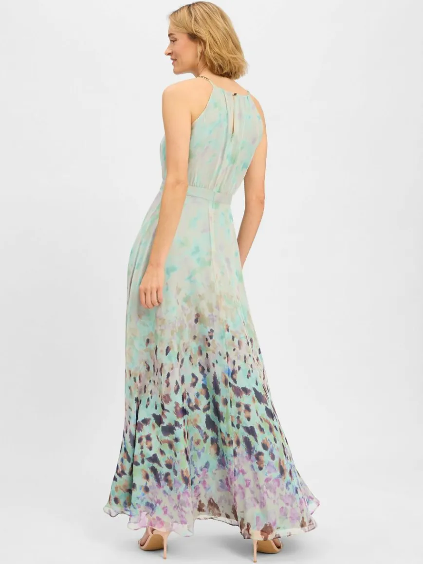 Swing Kleider*Damen Abendkleid mint lind gemustert