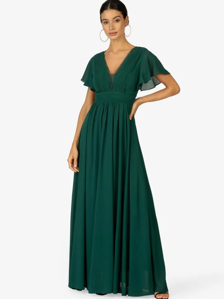 Kraimod Kleider*Damen Abendkleid grün uni