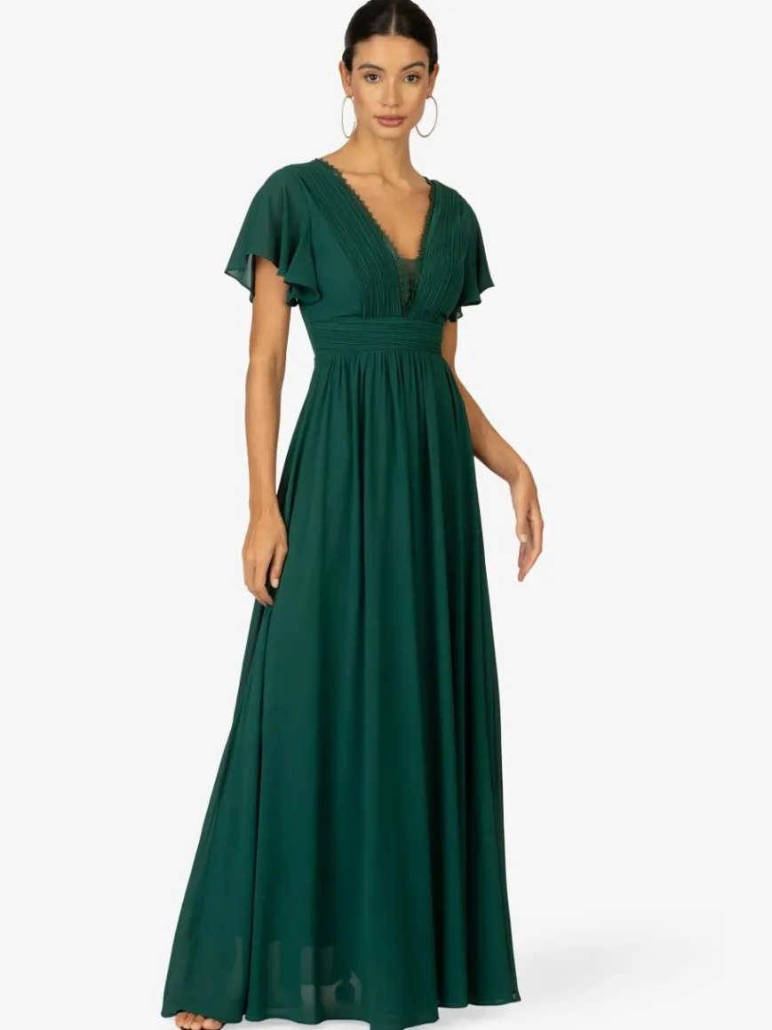 Kraimod Kleider*Damen Abendkleid grün uni