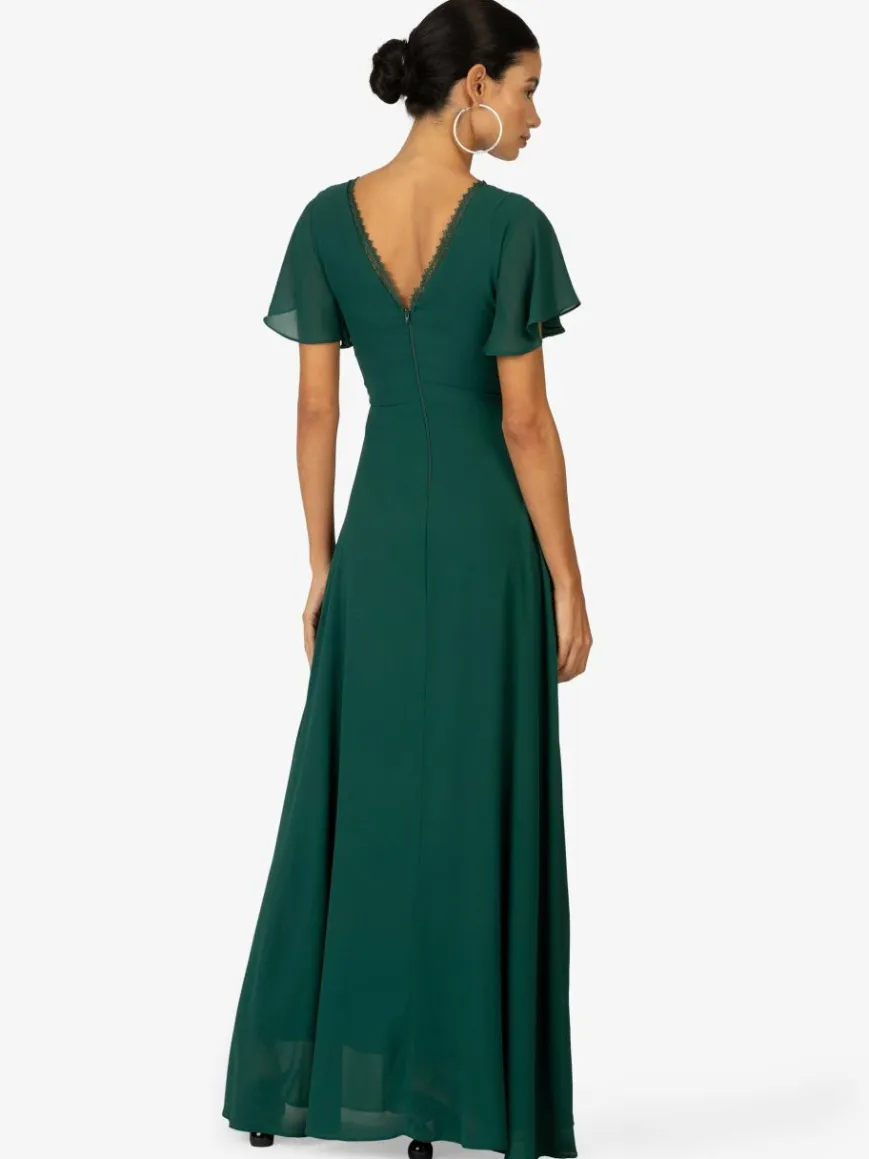 Kraimod Kleider*Damen Abendkleid grün uni