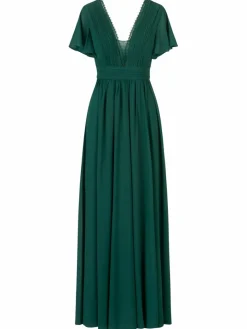 Kraimod Kleider*Damen Abendkleid grün uni