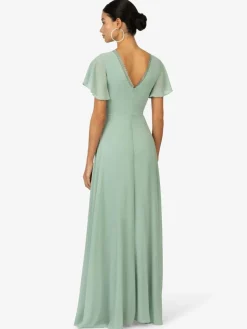 Kraimod Kleider*Damen Abendkleid grün uni