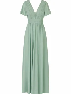 Kraimod Kleider*Damen Abendkleid grün uni