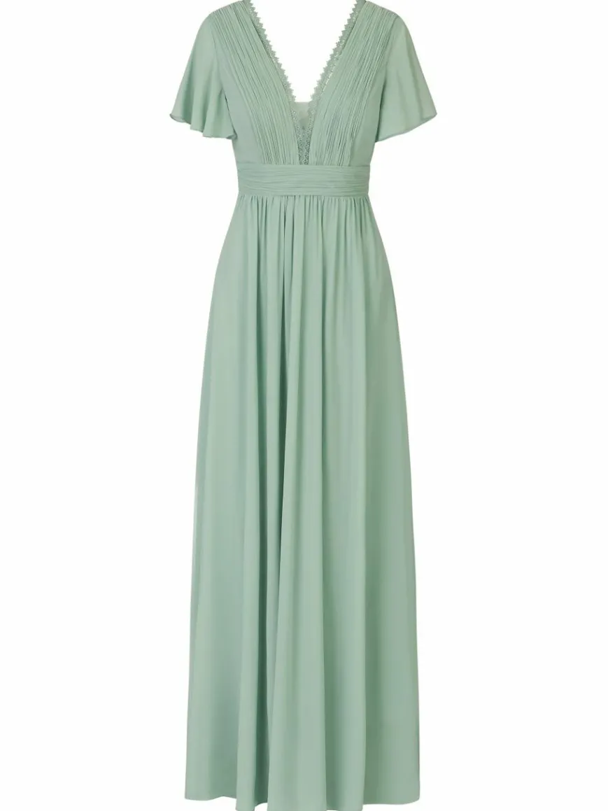 Kraimod Kleider*Damen Abendkleid grün uni