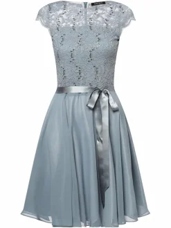 Swing Kleider*Damen Abendkleid indigo uni