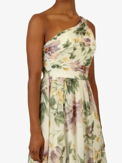 Kraimod Kleider*Damen Abendkleid grün gemustert