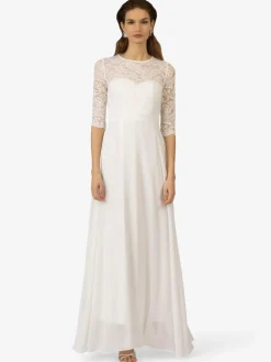 Kraimod Kleider*Damen Abendkleid weiß uni