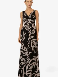 Kraimod Kleider*Damen Abendkleid schwarz gemustert