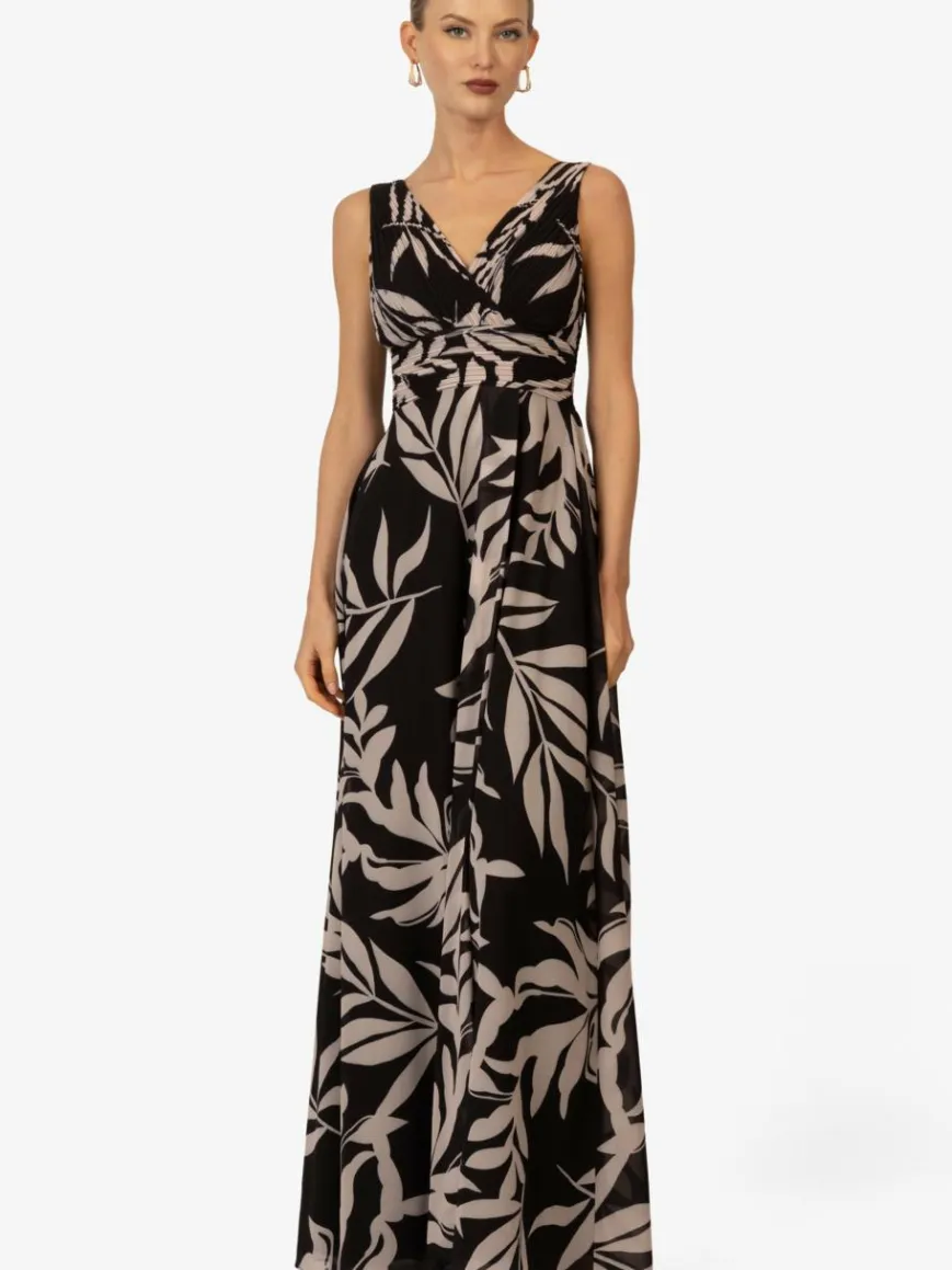 Kraimod Kleider*Damen Abendkleid schwarz gemustert