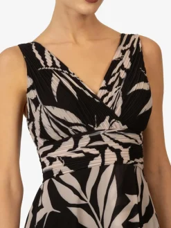 Kraimod Kleider*Damen Abendkleid schwarz gemustert