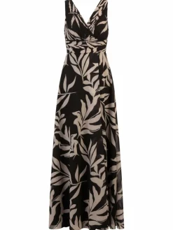 Kraimod Kleider*Damen Abendkleid schwarz gemustert