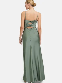 Vera Mont Kleider*Damen Abendkleid grün uni