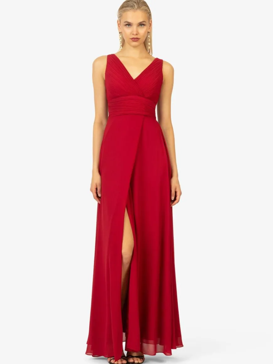 Kraimod Kleider*Damen Abendkleid rot uni