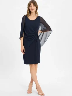 Vera Mont Kleider*Damen Abendkleid - Noos marine uni