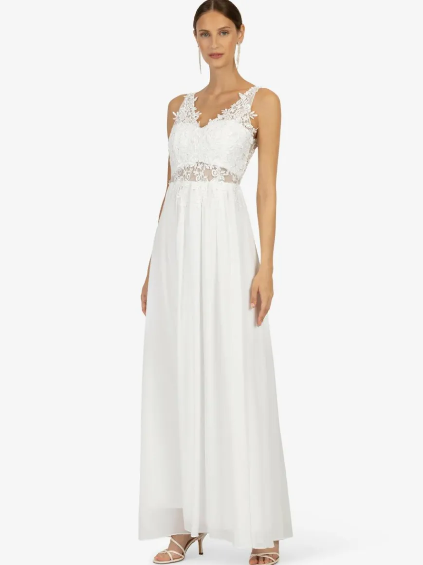 Kraimod Kleider*Damen Abendkleider weiß uni