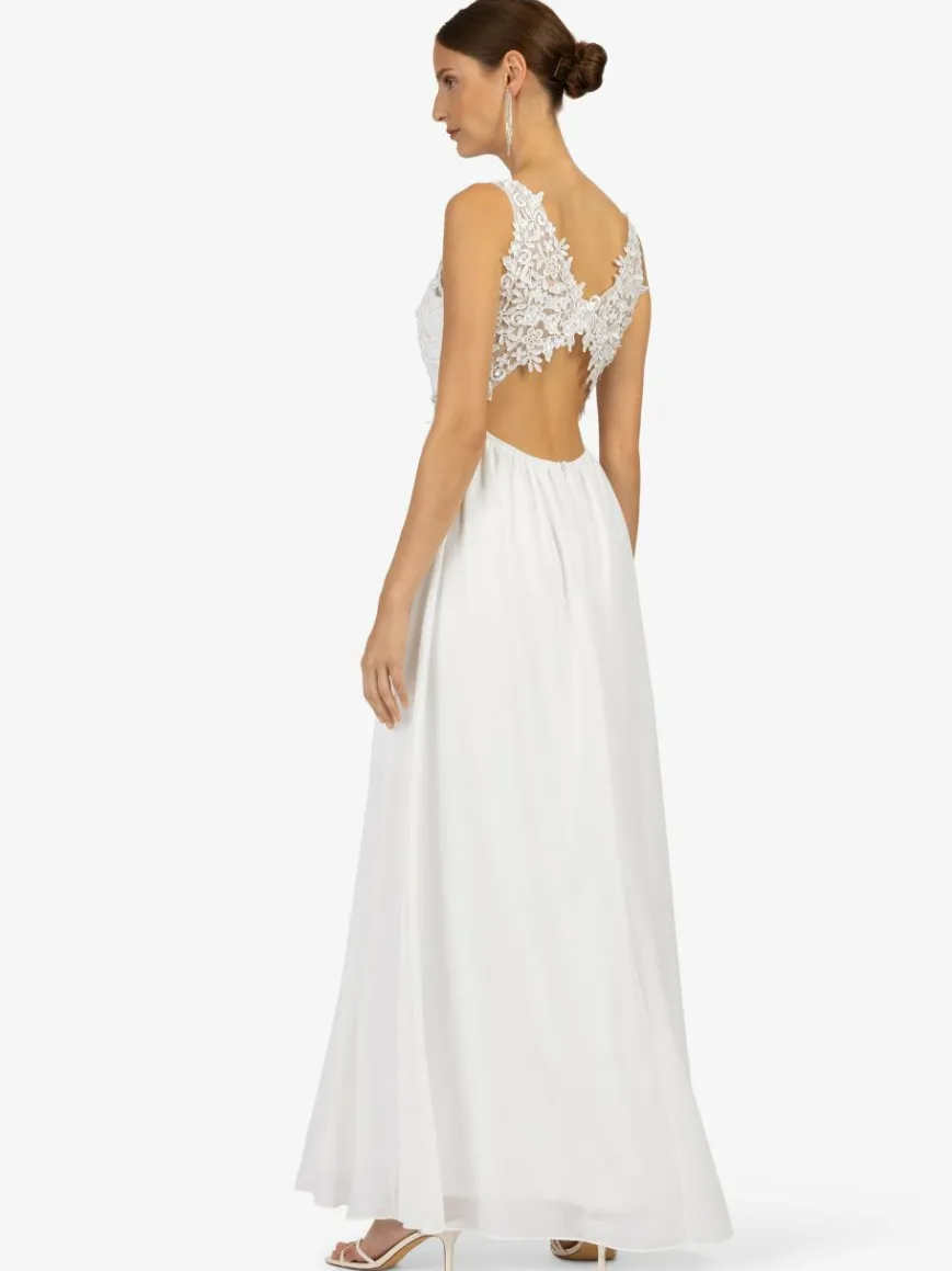 Kraimod Kleider*Damen Abendkleider weiß uni