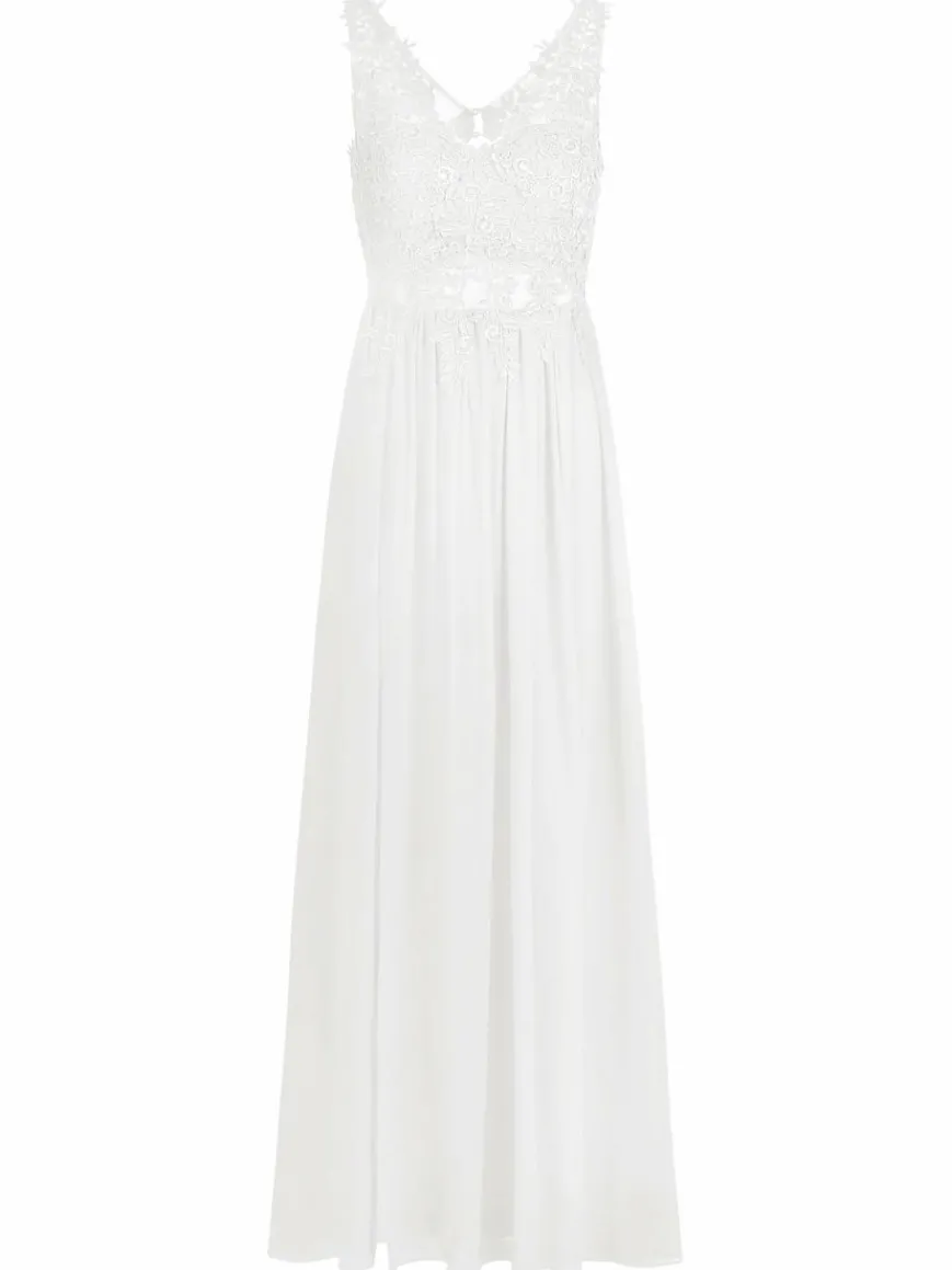 Kraimod Kleider*Damen Abendkleider weiß uni