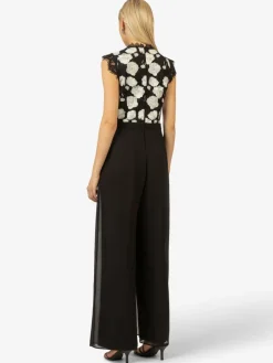 Kraimod Hosen*Damen Abendoverall schwarz gemustert