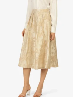 Kraimod Röcke*Damen Abendrock gold gemustert