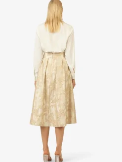 Kraimod Röcke*Damen Abendrock gold gemustert
