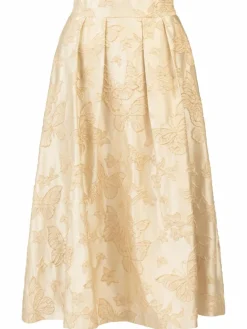 Kraimod Röcke*Damen Abendrock gold gemustert