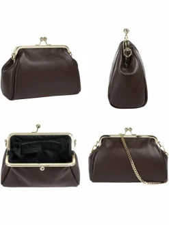 Cluty Taschen & Rucksäcke*Damen Abendtasche braun uni