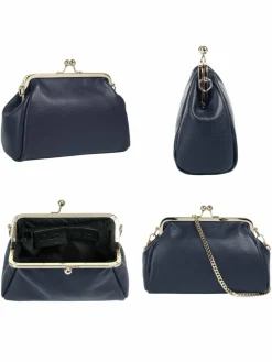 Cluty Taschen & Rucksäcke*Damen Abendtasche blau uni