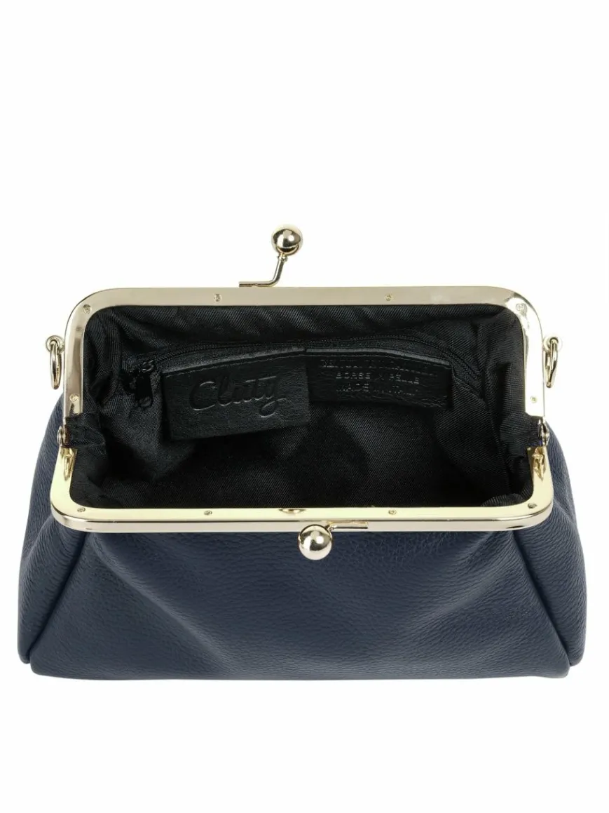 Cluty Taschen & Rucksäcke*Damen Abendtasche blau uni
