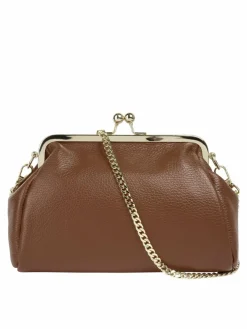 Cluty Taschen & Rucksäcke*Damen Abendtasche cognac uni