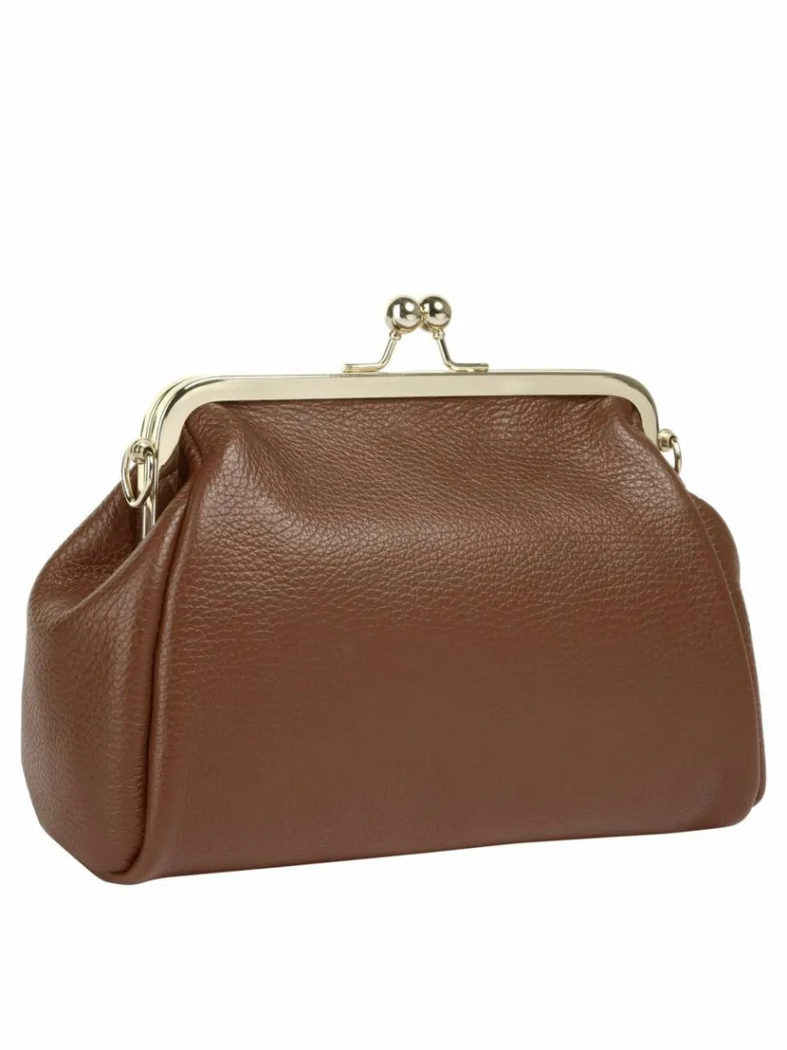 Cluty Taschen & Rucksäcke*Damen Abendtasche cognac uni