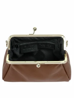 Cluty Taschen & Rucksäcke*Damen Abendtasche cognac uni