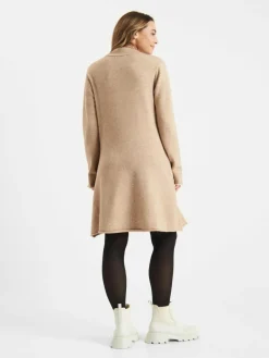 Frieda & Freddies Kleider*Damen A-Linien-Kleid beige uni